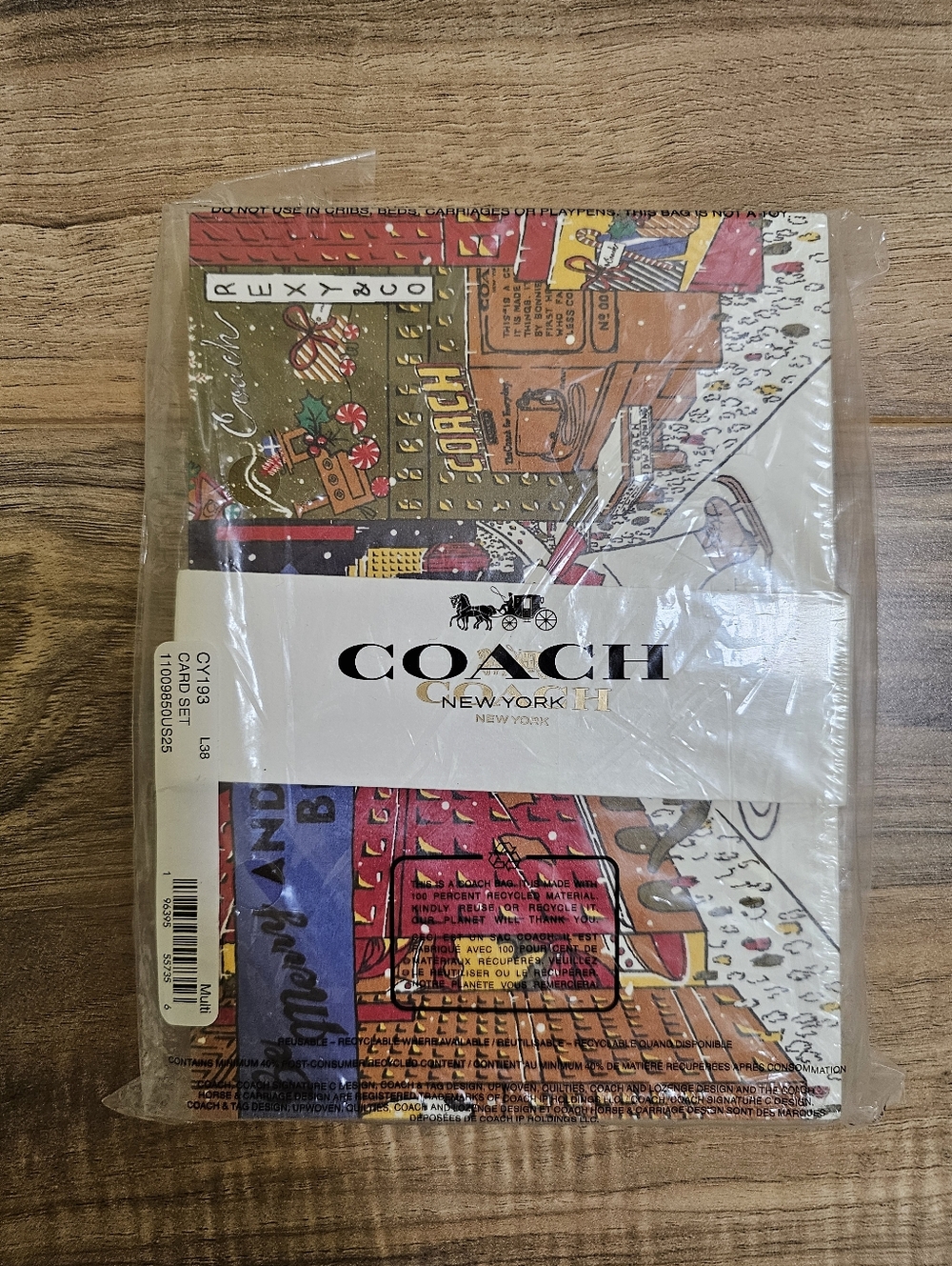 New Coach Holiday Greeting Cards Set - Picture 3 of 4